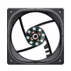 Jonsbo FR-505BR 12 cm ventiliatorius, juodas baltas, 800–1800 RPM, 47,2 CFM