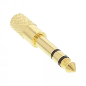 InLine garso adapteris 6,3 mm kištukas / 3,5 mm lizdas stereo, auksu padengtas metalinis