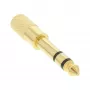 InLine garso adapteris 6,3 mm kištukas / 3,5 mm lizdas stereo, auksu padengtas metalinis