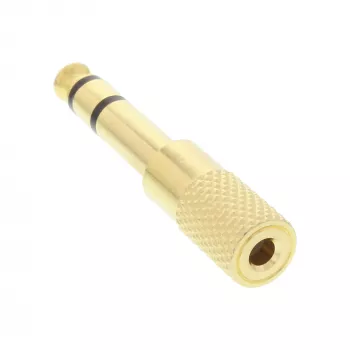 InLine garso adapteris 6,3 mm kištukas / 3,5 mm lizdas stereo, auksu padengtas metalinis