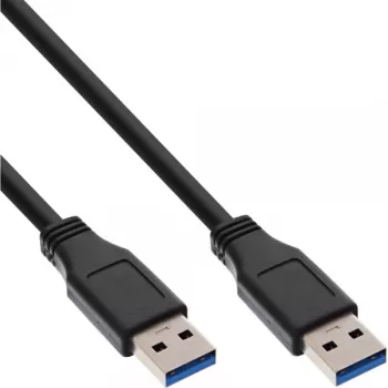 InLine USB 3.2 Gen.1 laidas, A tipo kištukas / A tipo kištukas, juodas, 5 m