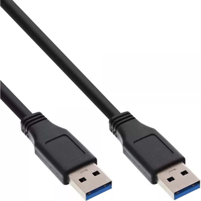 InLine USB 3.2 Gen.1 laidas, A tipo kištukas / A tipo kištukas, juodas, 5 m