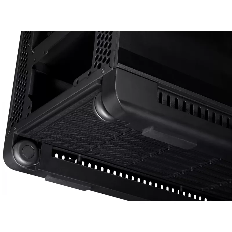 PC Case ASUS ProArt PA602 Midi Tower Juoda — ATX/EATX support, temperuotas stiklas, 2x200 mm priekiniai ventiliatoriai, 360 mm viršutinis radiatorius, GPU iki 450 mm