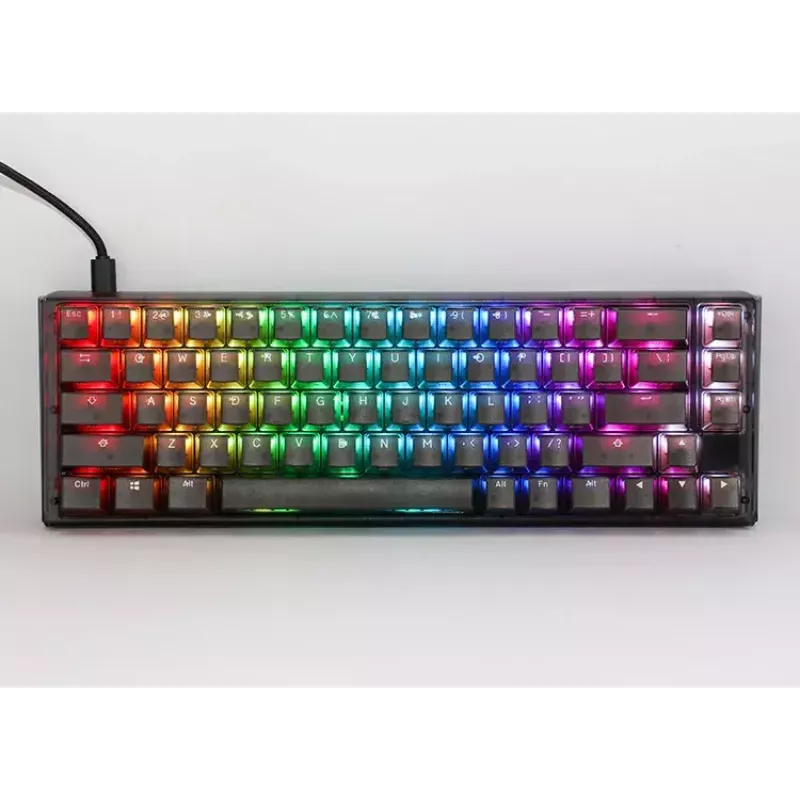 Ducky One 3 Aura SF klaviatūra Žaidimų USB QWERTY Juoda 67 klavišai RGB