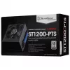 Maitinimo blokas SILVERSTONE ST1200-PTS 1200 W 80 PLUS Platinum, 20+4 kontaktų ATX, 120 mm ventiliatorius, juodas