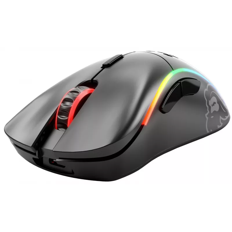 Glorious Gaming Glorious Model D Wireless - matinė juoda, dešiniarankė, RF belaidė, 19000 DPI, juoda