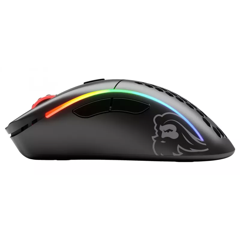 Glorious Gaming Glorious Model D Wireless - matinė juoda, dešiniarankė, RF belaidė, 19000 DPI, juoda
