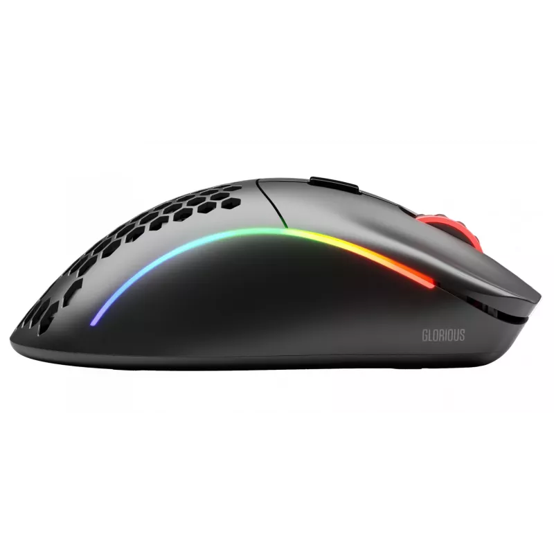 Glorious Gaming Glorious Model D Wireless - matinė juoda, dešiniarankė, RF belaidė, 19000 DPI, juoda