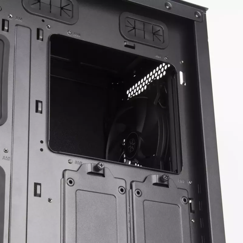 PC korpusas Sidabrinėstone SETA H1 Midi Tower juodas