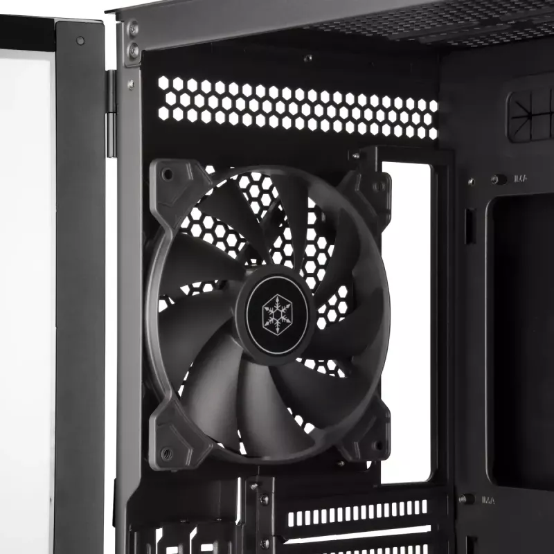 PC korpusas Sidabrinėstone SETA H1 Midi Tower juodas