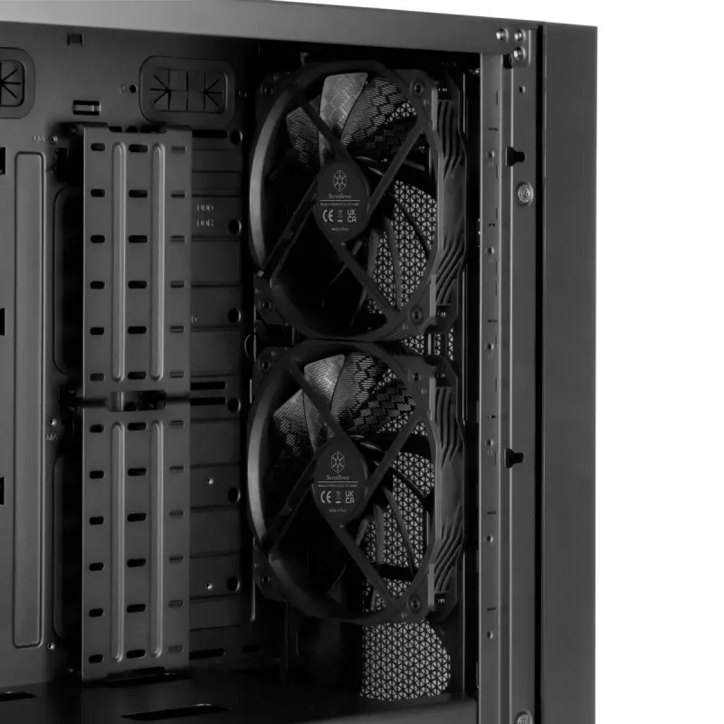 PC korpusas Sidabrinėstone SETA H1 Midi Tower juodas