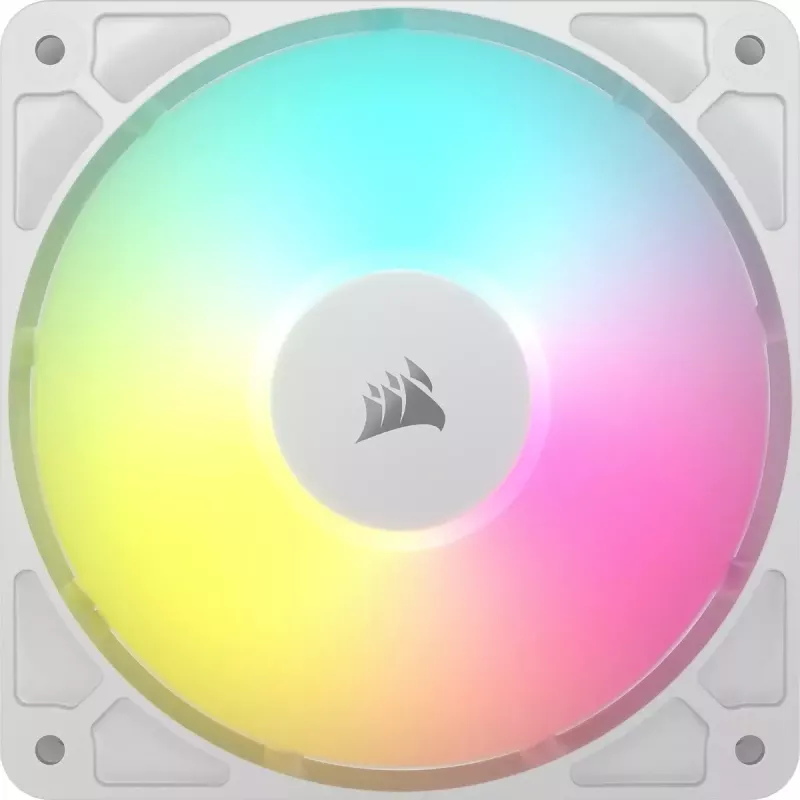 Corsair RS120 ARGB 12 cm ventiliatorius, baltas, 420–2100 RPM, 3 vnt.