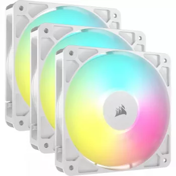 Corsair RS120 ARGB 12 cm ventiliatorius, baltas, 420–2100 RPM, 3 vnt.