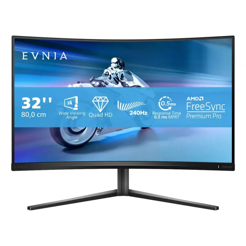 Philips Evnia 5000 32M2C5500W/00 kompiuterio monitorius 80 cm (31,5 col.) 2560 x 1440 pikselių Quad HD LCD juodas