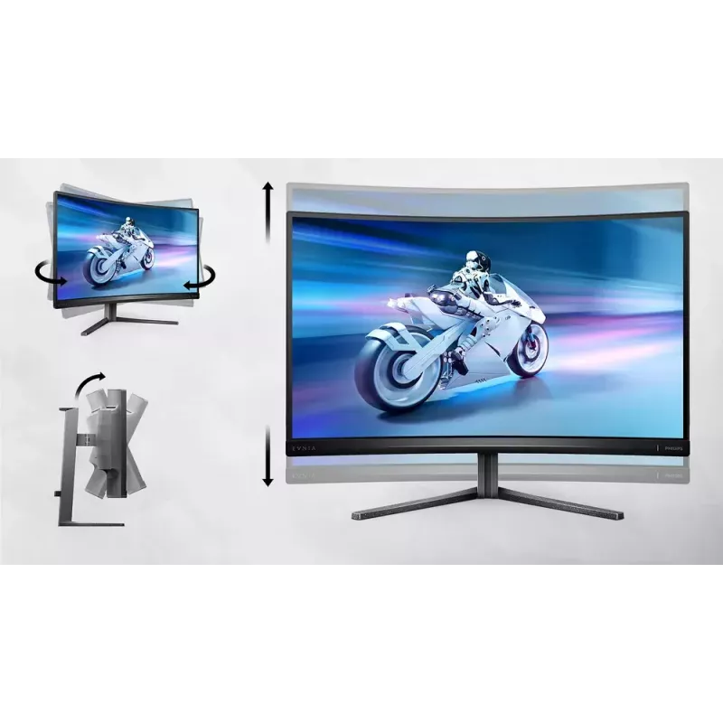 Philips Evnia 5000 32M2C5500W/00 kompiuterio monitorius 80 cm (31,5 col.) 2560 x 1440 pikselių Quad HD LCD juodas