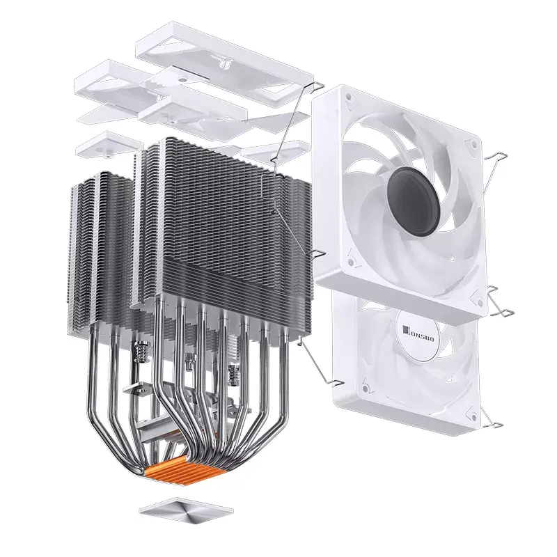 Jonsbo CR-3000 ARGB White ventiliatorius 12 cm 600–1500 RPM hidraulinis