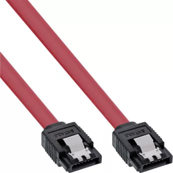 InLine SATA 6Gb/s laidas su fiksatoriais 0,5 m