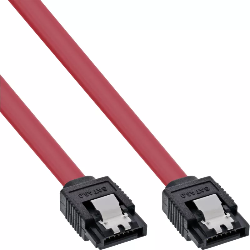 InLine SATA 6Gb/s laidas su fiksatoriais 0,5 m