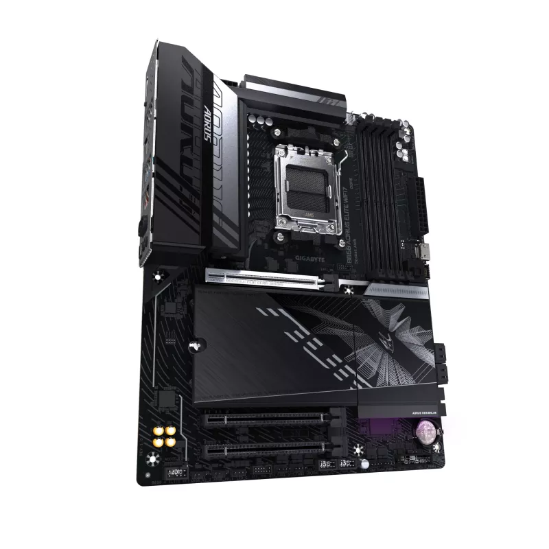 Motininė plokštė GIGABYTE B850 AORUS ELITE WIFI7 — AMD B850, Socket AM5, ATX, DDR5, 4x DIMM, 256GB, Wi‑Fi 7, 2.5Gb LAN