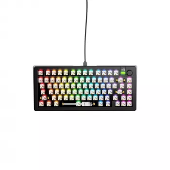 Mechaninė klaviatūra GLORIOUS GMMK 3 75% Barebones laidinė USB RGB juoda