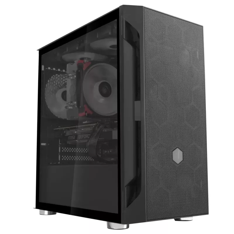 PC Case Sidabrinėstone FARA H1M Micro Tower Juoda