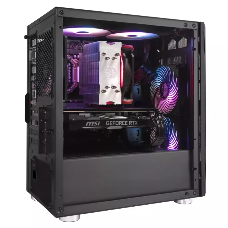 PC Case Sidabrinėstone FARA H1M Micro Tower Juoda