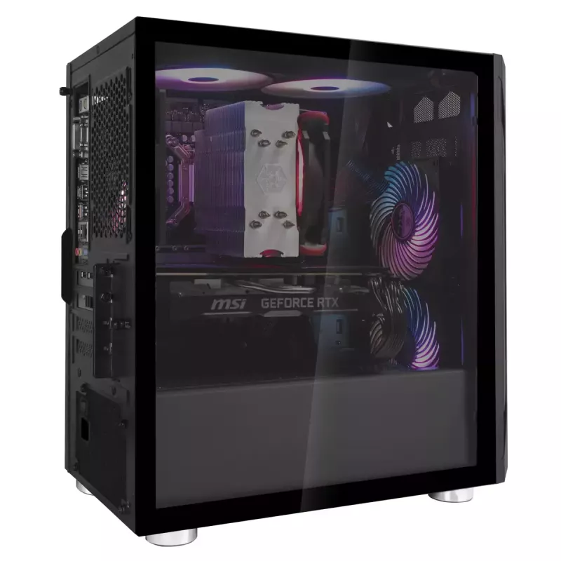 PC Case Sidabrinėstone FARA H1M Micro Tower Juoda