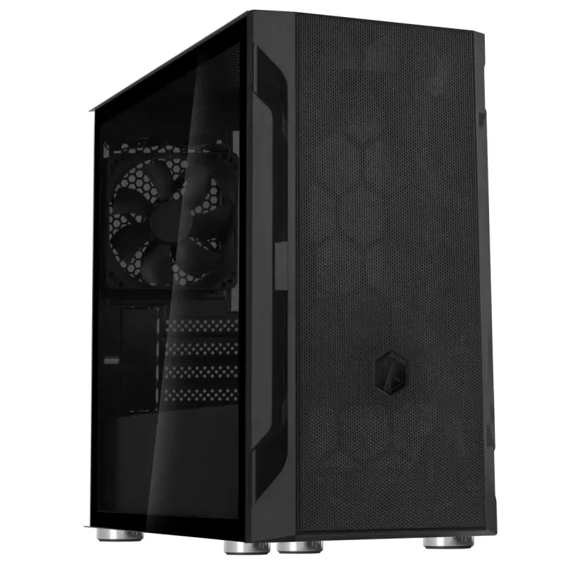 PC Case Sidabrinėstone FARA H1M Micro Tower Juoda
