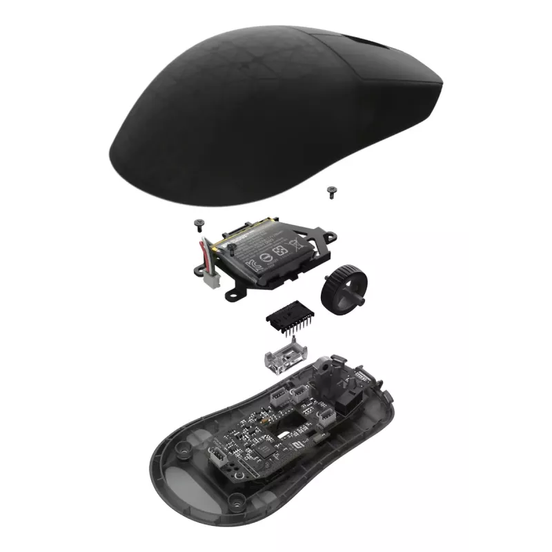 Žaidimų pelė Endgame Gear OP1W 4K V2 — dešiniarankė, optinė 30 000 DPI, RF belaidė + USB Type-A, 7 mygtukai, pilka