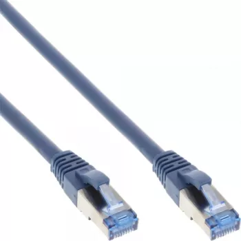 InLine komutacinis kabelis S/FTP PiMF Cat.6A halogen free 500MHz mėlynas 5m