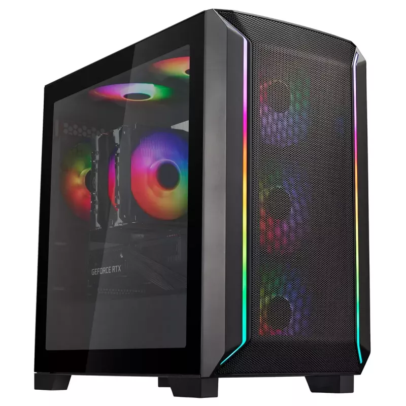 PC korpusas Sidabrinėstone FARA 312Z Midi Tower juodas