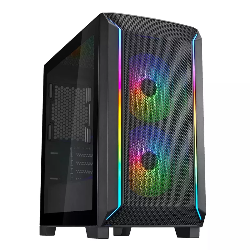 PC korpusas Sidabrinėstone FARA 312Z Midi Tower juodas