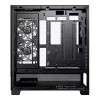 PC case Phanteks XT View Tower Juoda — Midi-Tower, grūdintas stiklas, RGB, palaiko ATX/EATX/Micro-ATX/Mini-ITX, GPU iki 41,5 cm, CPU aušintuvas 184 mm