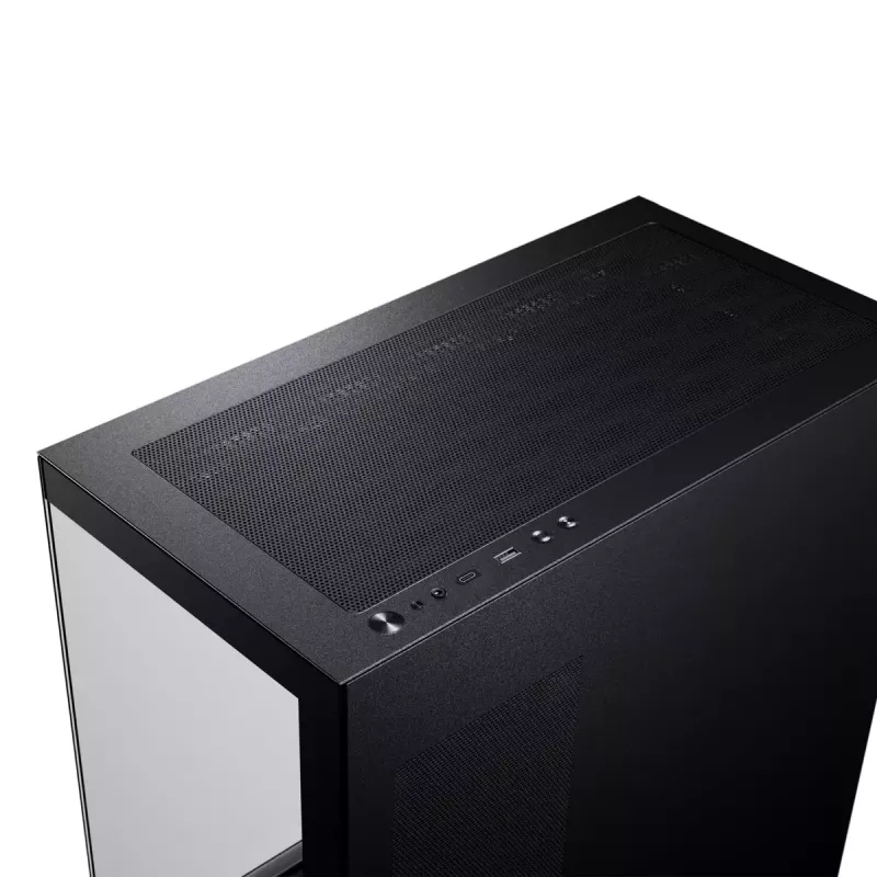 PC case Phanteks XT View Tower Juoda — Midi-Tower, grūdintas stiklas, RGB, palaiko ATX/EATX/Micro-ATX/Mini-ITX, GPU iki 41,5 cm, CPU aušintuvas 184 mm