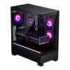 PC case Phanteks XT View Tower Juoda — Midi-Tower, grūdintas stiklas, RGB, palaiko ATX/EATX/Micro-ATX/Mini-ITX, GPU iki 41,5 cm, CPU aušintuvas 184 mm