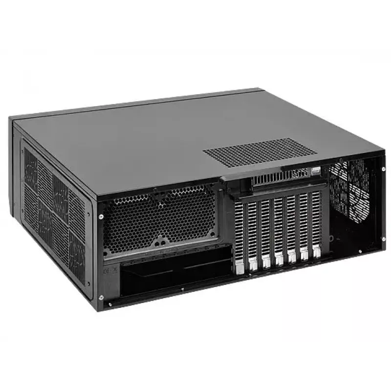 PC korpusas Sidabrinėstone GD10 HTPC Juoda