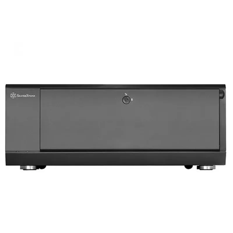 PC korpusas Sidabrinėstone GD10 HTPC Juoda
