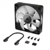 Ventiliatorius Corsair iCUE LINK RX140 RGB 14 cm juodas 300–1700 aps./min. magnetinis guolis