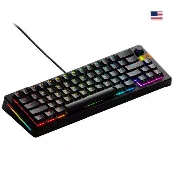 Glorious Gaming GMMK 3 HE 65% iš anksto surinkta laidinė juoda - US, laidinė, USB, mechaninė, QWERTY, RGB LED, juoda