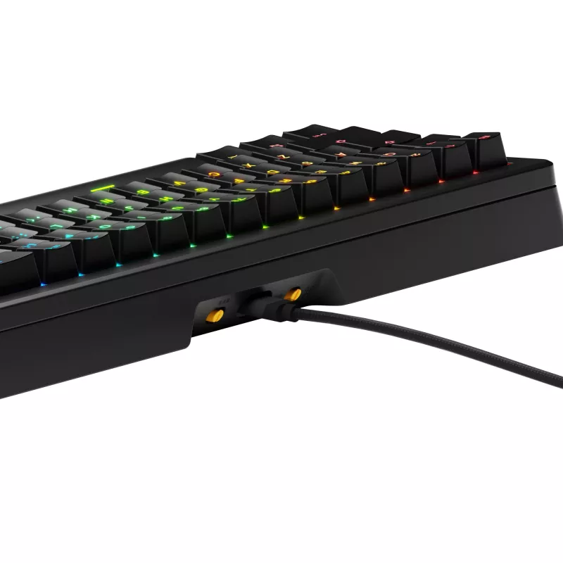 Glorious Gaming GMMK 3 HE 65% iš anksto surinkta laidinė juoda - US, laidinė, USB, mechaninė, QWERTY, RGB LED, juoda