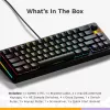 Glorious Gaming GMMK 3 HE 65% iš anksto surinkta laidinė juoda - US, laidinė, USB, mechaninė, QWERTY, RGB LED, juoda