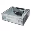 SidabrinėStone MILO 11 SST-ML11B plonas Micro-ATX stalinio kompiuterio korpusas