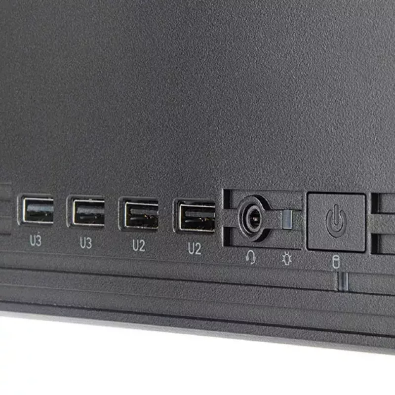 SidabrinėStone MILO 11 SST-ML11B plonas Micro-ATX stalinio kompiuterio korpusas