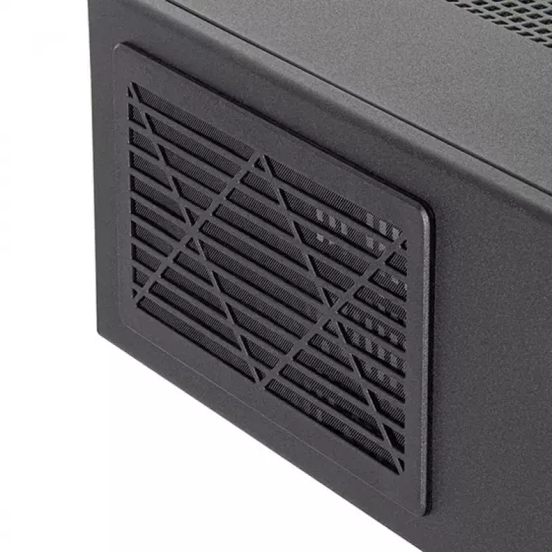 SidabrinėStone MILO 11 SST-ML11B plonas Micro-ATX stalinio kompiuterio korpusas