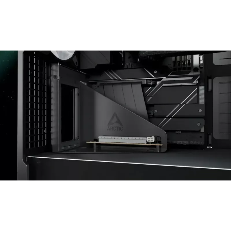 ARCTIC Xtender VG (Black) Premium E-ATX PC Case su vertikaliu GPU montavimu