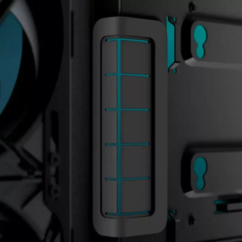 ARCTIC Xtender VG (Black) Premium E-ATX PC Case su vertikaliu GPU montavimu