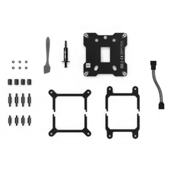 Vandens blokas Alphacool Core 1 LT Aurora Akrilas Varis Nikelis Juoda Skaidri