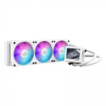 ASUS ROG RYUJIN III 360 ARGB EXTREME WHT procesoriaus skysčio aušinimo sistema “viskas viename” 12 cm balta 1 vnt.