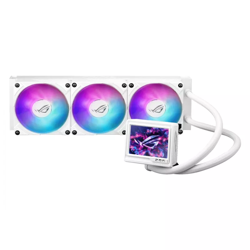 ASUS ROG RYUJIN III 360 ARGB EXTREME WHT procesoriaus skysčio aušinimo sistema “viskas viename” 12 cm balta 1 vnt.