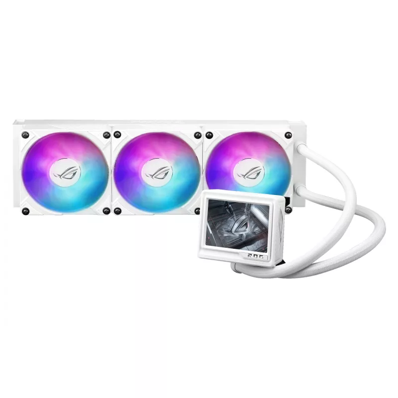 ASUS ROG RYUJIN III 360 ARGB EXTREME WHT procesoriaus skysčio aušinimo sistema “viskas viename” 12 cm balta 1 vnt.